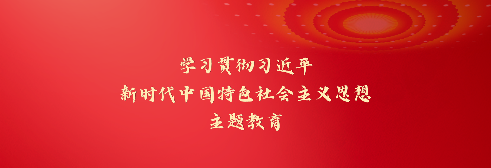 學習貫徹習近平新時代中國特色社會主義思想主題教育